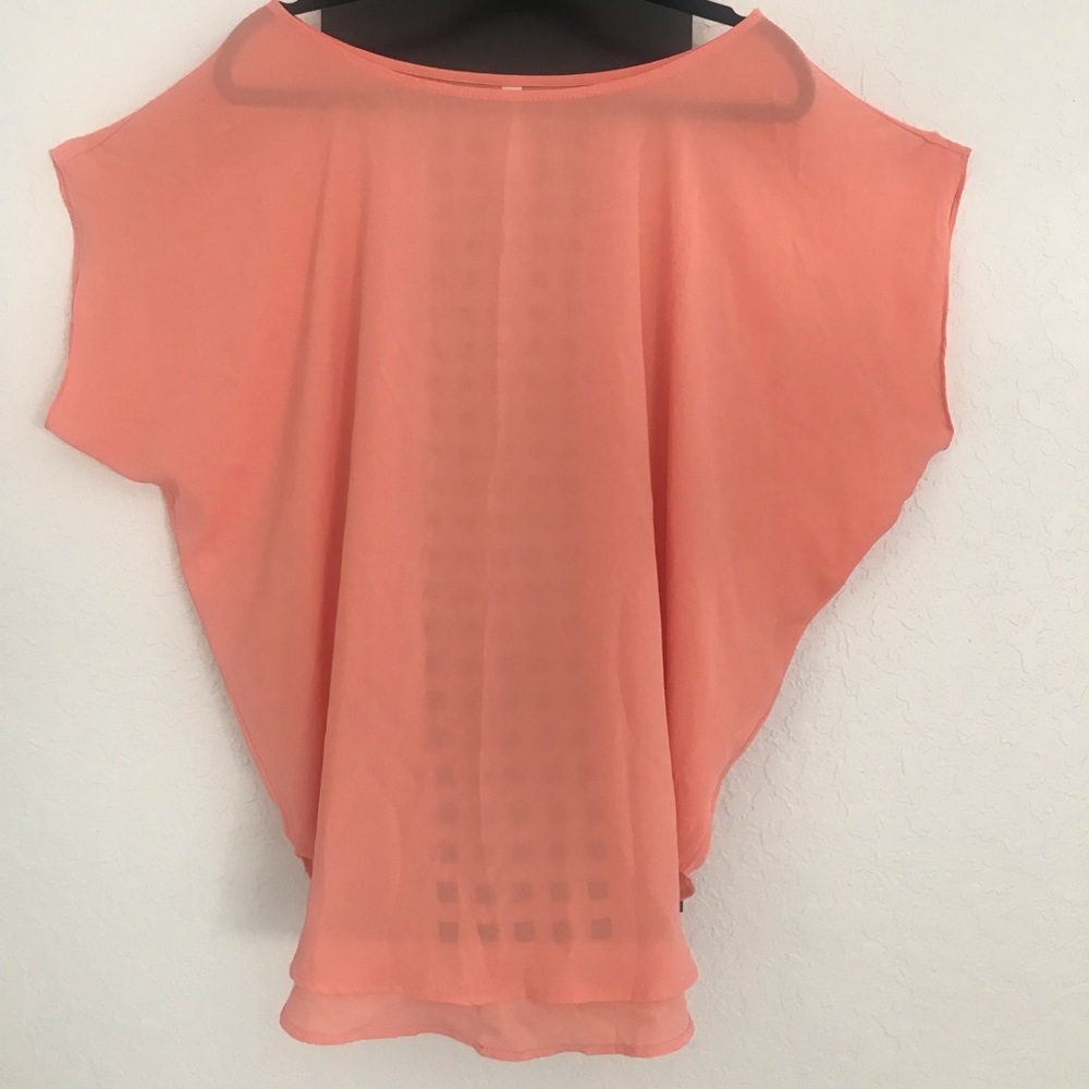 S-Twelve Large Peach Blouse - Picture 3 of 8